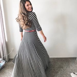 Anthropologie Stripped Maxi Dress